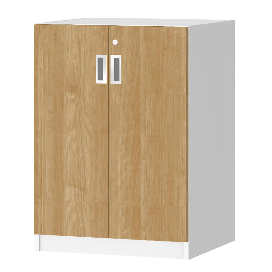 (商品画像) オーダーオフィスストッカー 奥行44.5cm×高さ83.2cm×幅45～59cm 2段扉