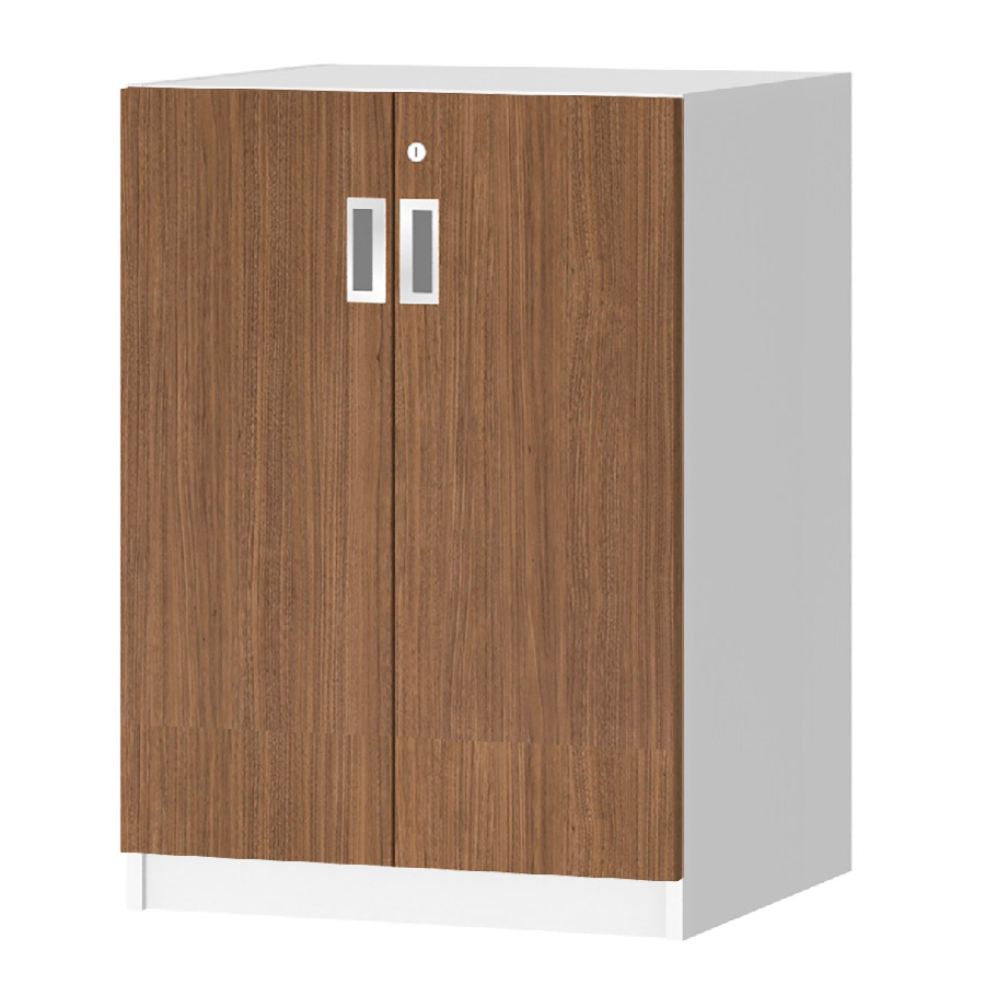 (商品画像) オーダーオフィスストッカー 奥行44.5cm×高さ83.2cm×幅45～59cm 2段扉