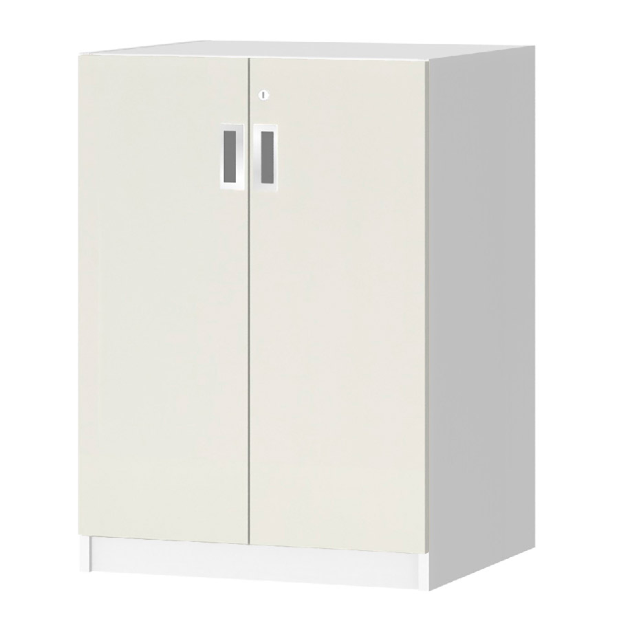 (商品画像) オーダーオフィスストッカー 奥行44.5cm×高さ83.2cm×幅45～59cm 2段扉