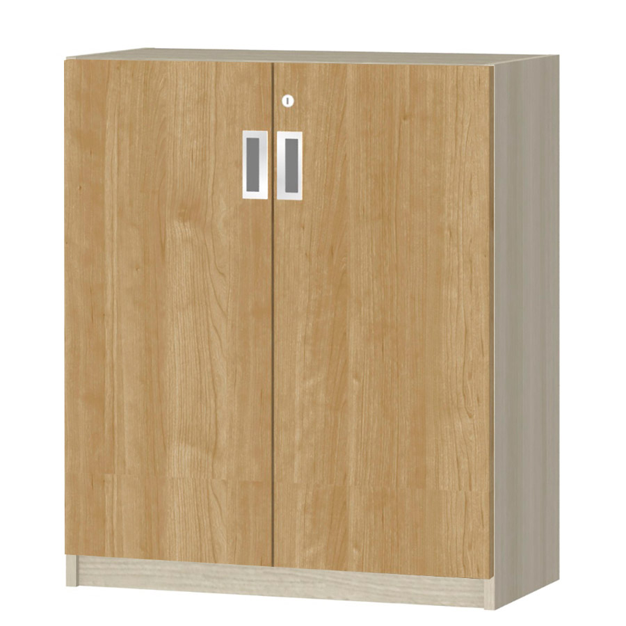 (商品画像) オーダーオフィスストッカー 奥行29.5cm×高さ83.2cm×幅60～70cm 2段扉