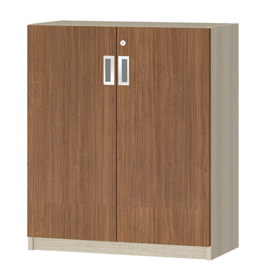 (商品画像) オーダーオフィスストッカー 奥行29.5cm×高さ83.2cm×幅60～70cm 2段扉