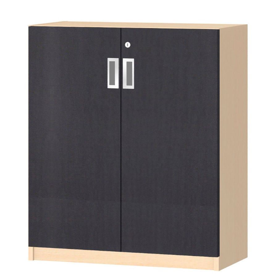 (商品画像) オーダーオフィスストッカー 奥行29.5cm×高さ83.2cm×幅60～70cm 2段扉