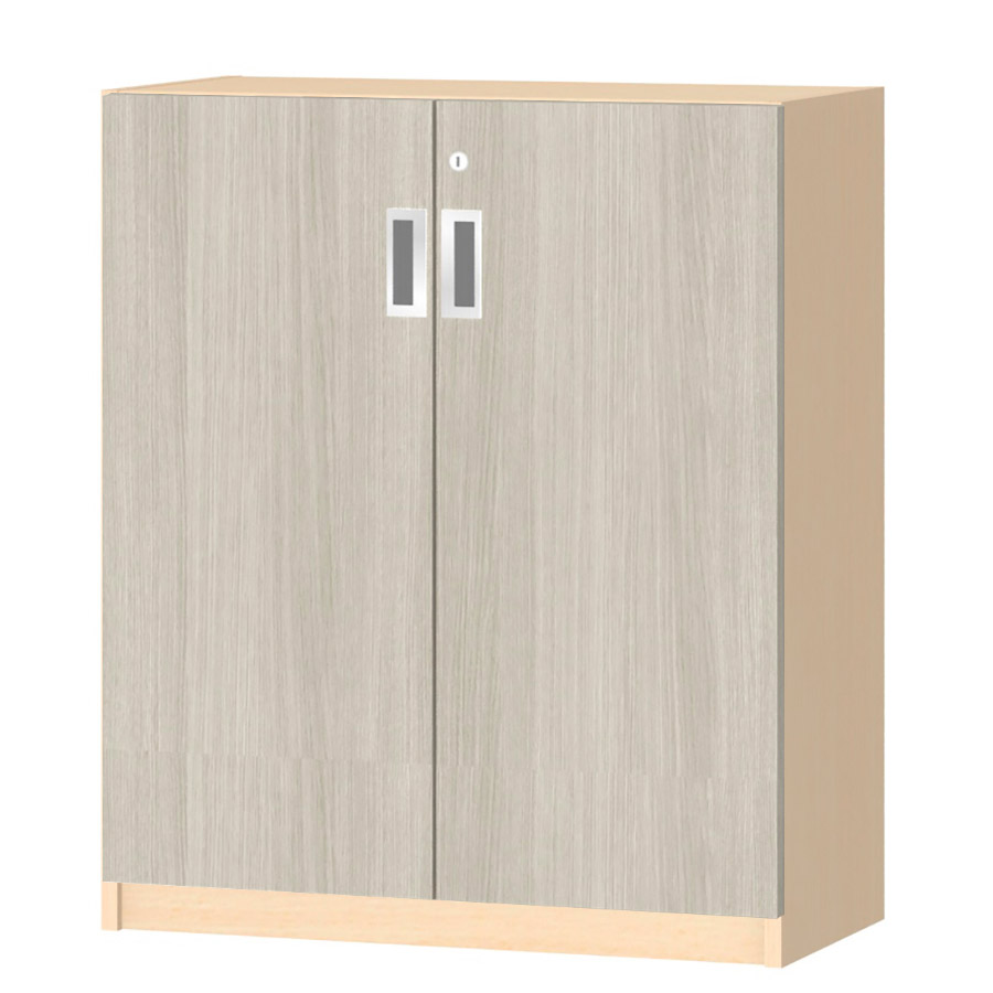 (商品画像) オーダーオフィスストッカー 奥行29.5cm×高さ83.2cm×幅60～70cm 2段扉