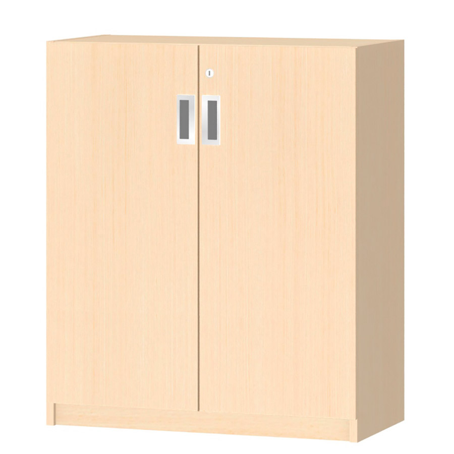 (商品画像) オーダーオフィスストッカー 奥行29.5cm×高さ83.2cm×幅60～70cm 2段扉