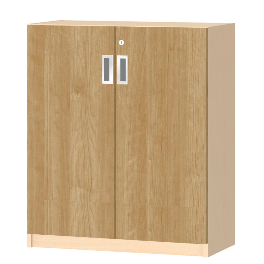 (商品画像) オーダーオフィスストッカー 奥行29.5cm×高さ83.2cm×幅60～70cm 2段扉