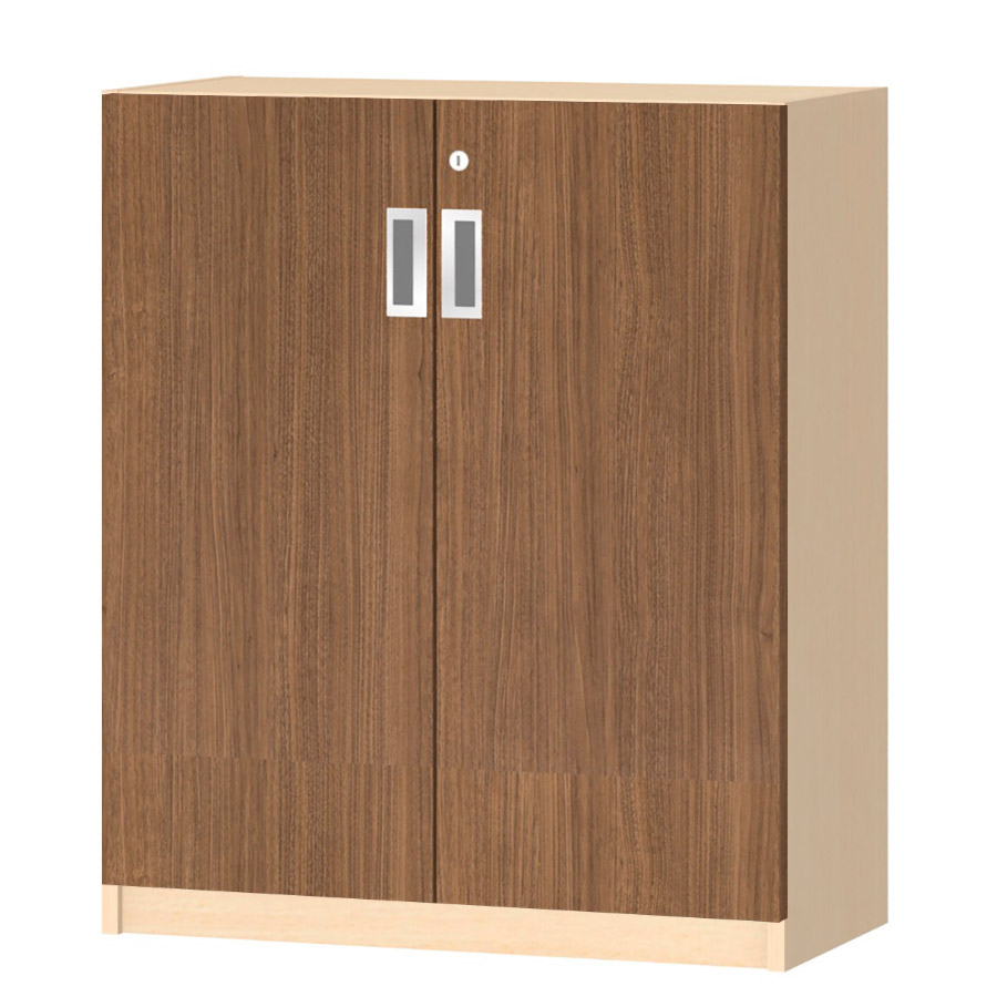 (商品画像) オーダーオフィスストッカー 奥行29.5cm×高さ83.2cm×幅60～70cm 2段扉