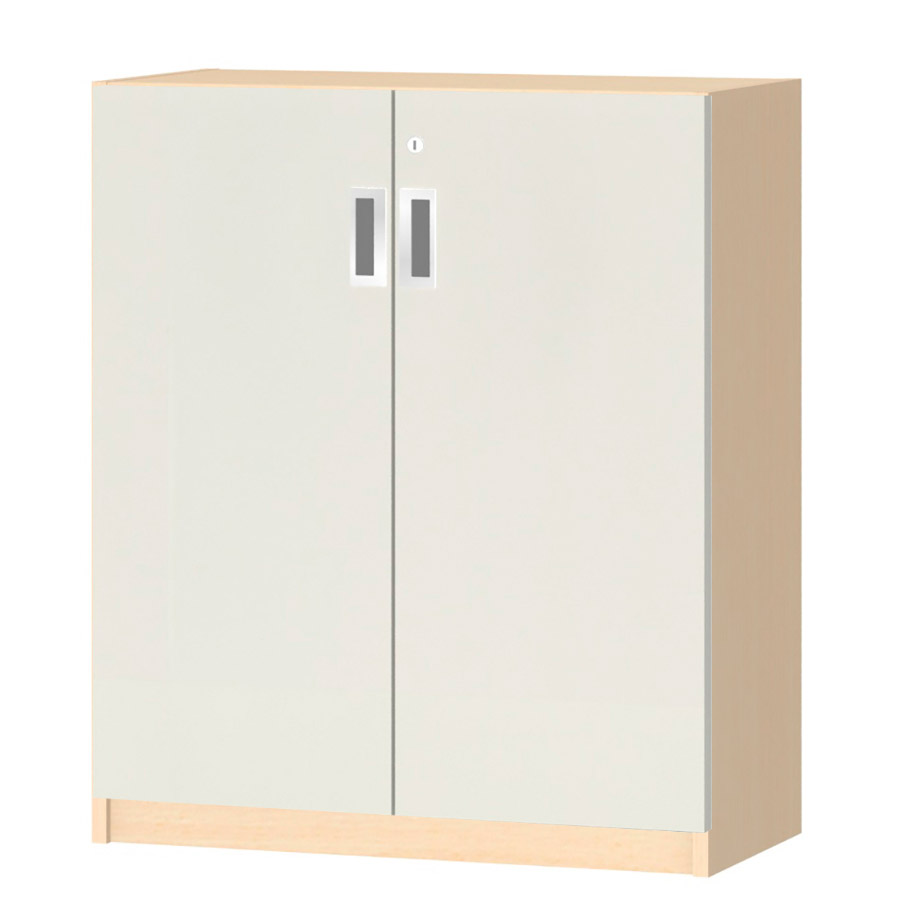 (商品画像) オーダーオフィスストッカー 奥行29.5cm×高さ83.2cm×幅60～70cm 2段扉