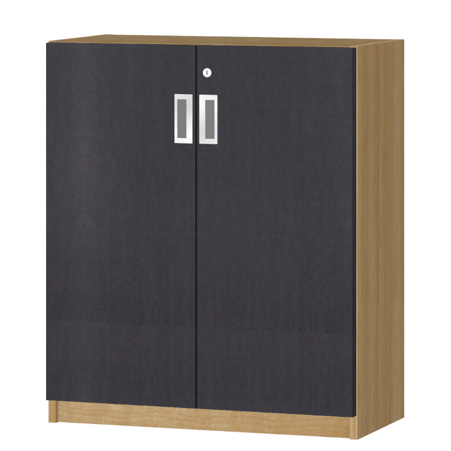 (商品画像) オーダーオフィスストッカー 奥行29.5cm×高さ83.2cm×幅60～70cm 2段扉