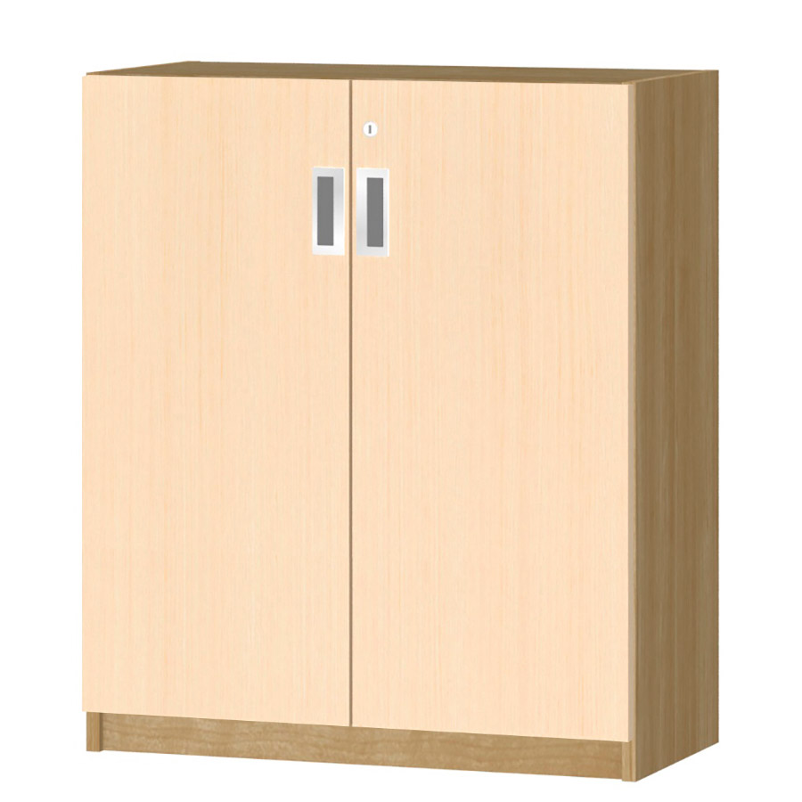 (商品画像) オーダーオフィスストッカー 奥行29.5cm×高さ83.2cm×幅60～70cm 2段扉