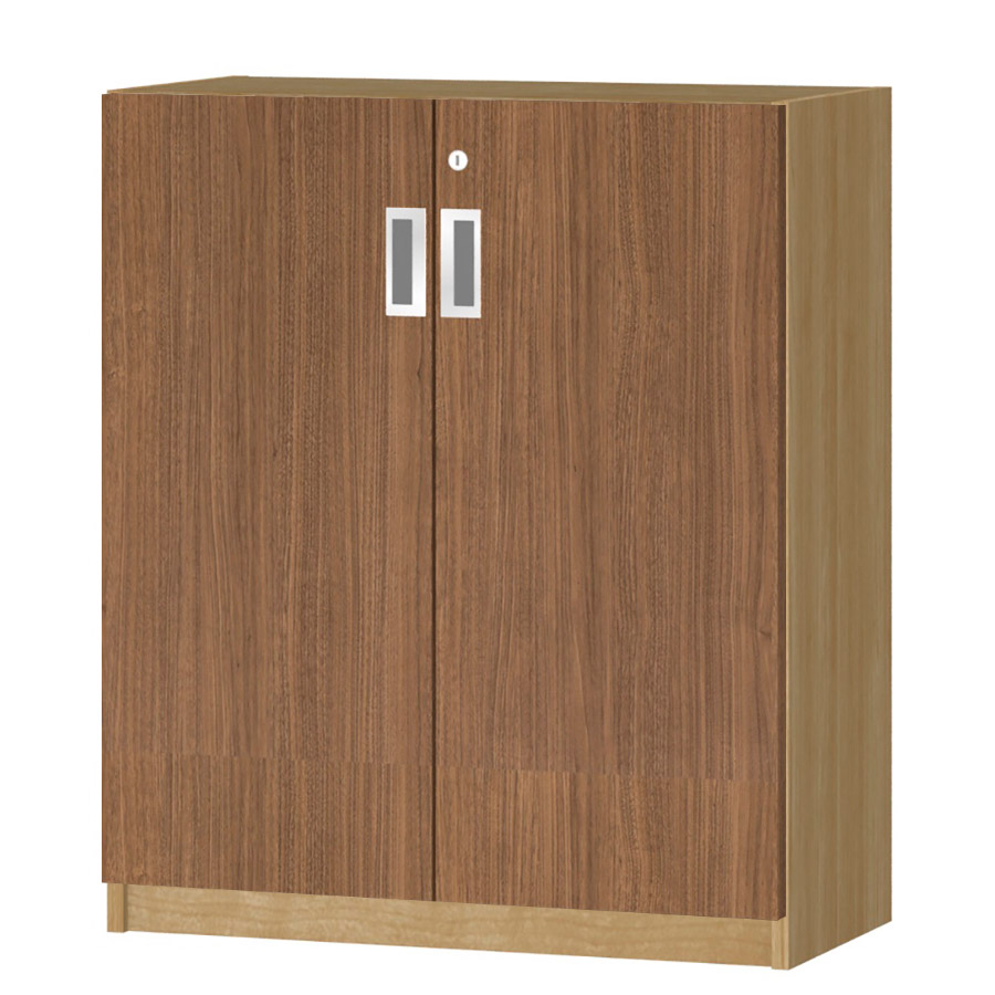 (商品画像) オーダーオフィスストッカー 奥行29.5cm×高さ83.2cm×幅60～70cm 2段扉