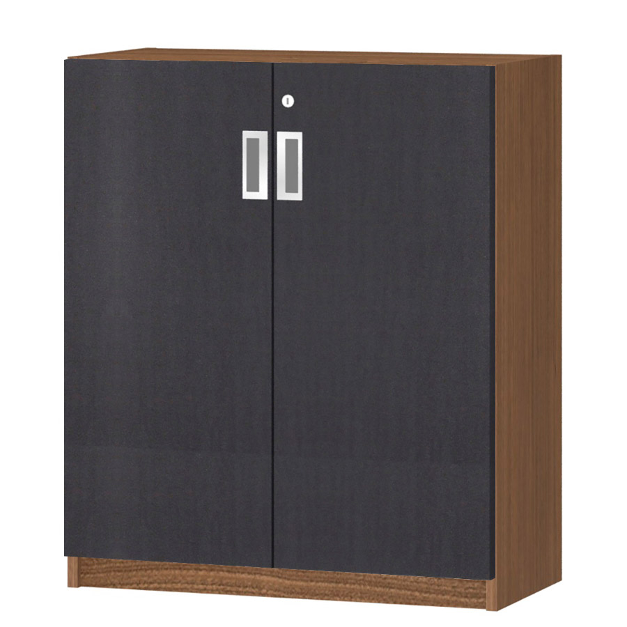 (商品画像) オーダーオフィスストッカー 奥行29.5cm×高さ83.2cm×幅60～70cm 2段扉