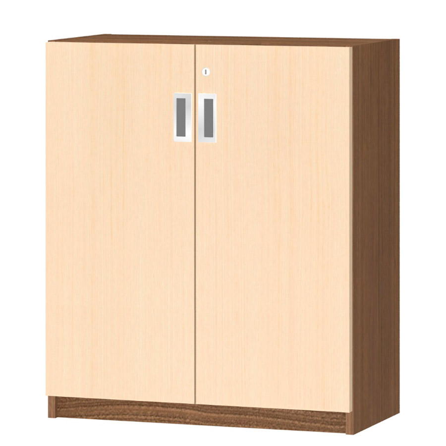 (商品画像) オーダーオフィスストッカー 奥行29.5cm×高さ83.2cm×幅60～70cm 2段扉