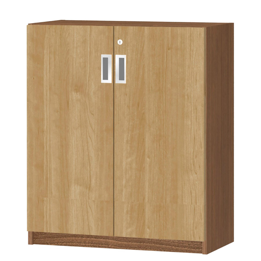 (商品画像) オーダーオフィスストッカー 奥行29.5cm×高さ83.2cm×幅60～70cm 2段扉