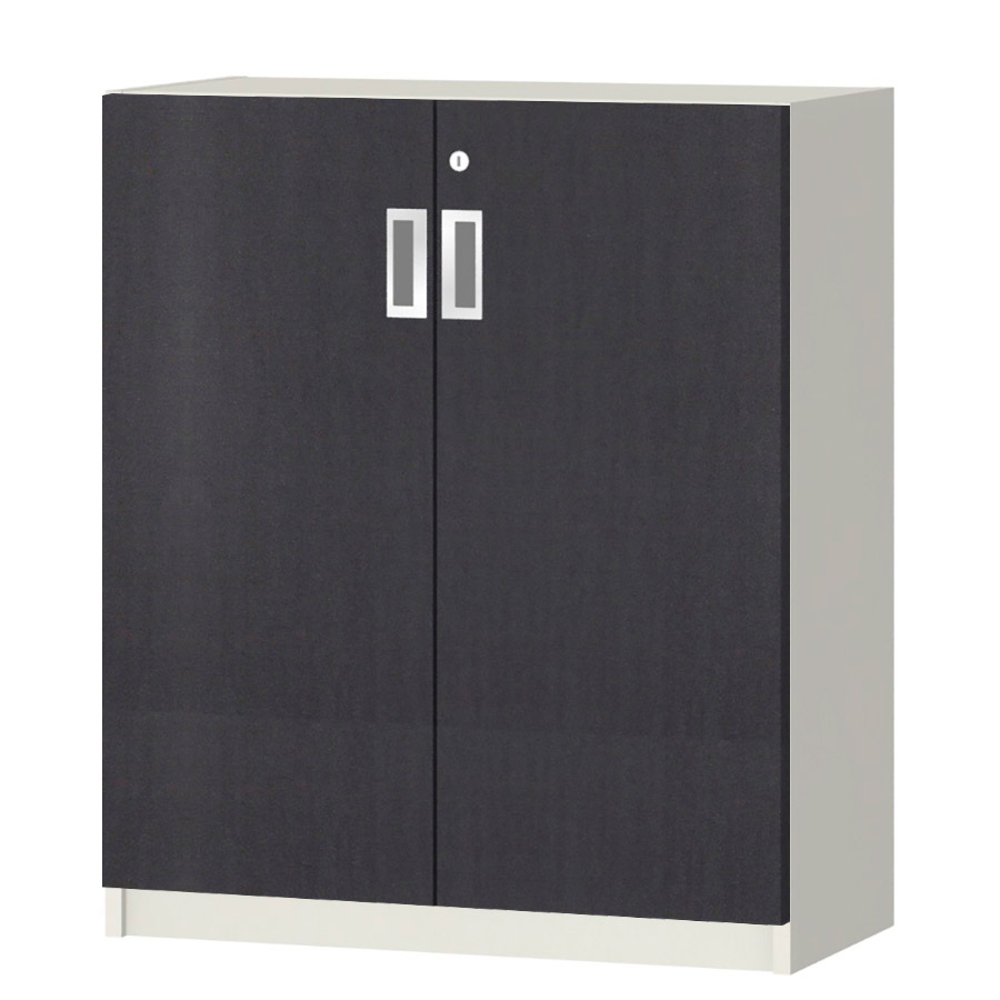 (商品画像) オーダーオフィスストッカー 奥行29.5cm×高さ83.2cm×幅60～70cm 2段扉