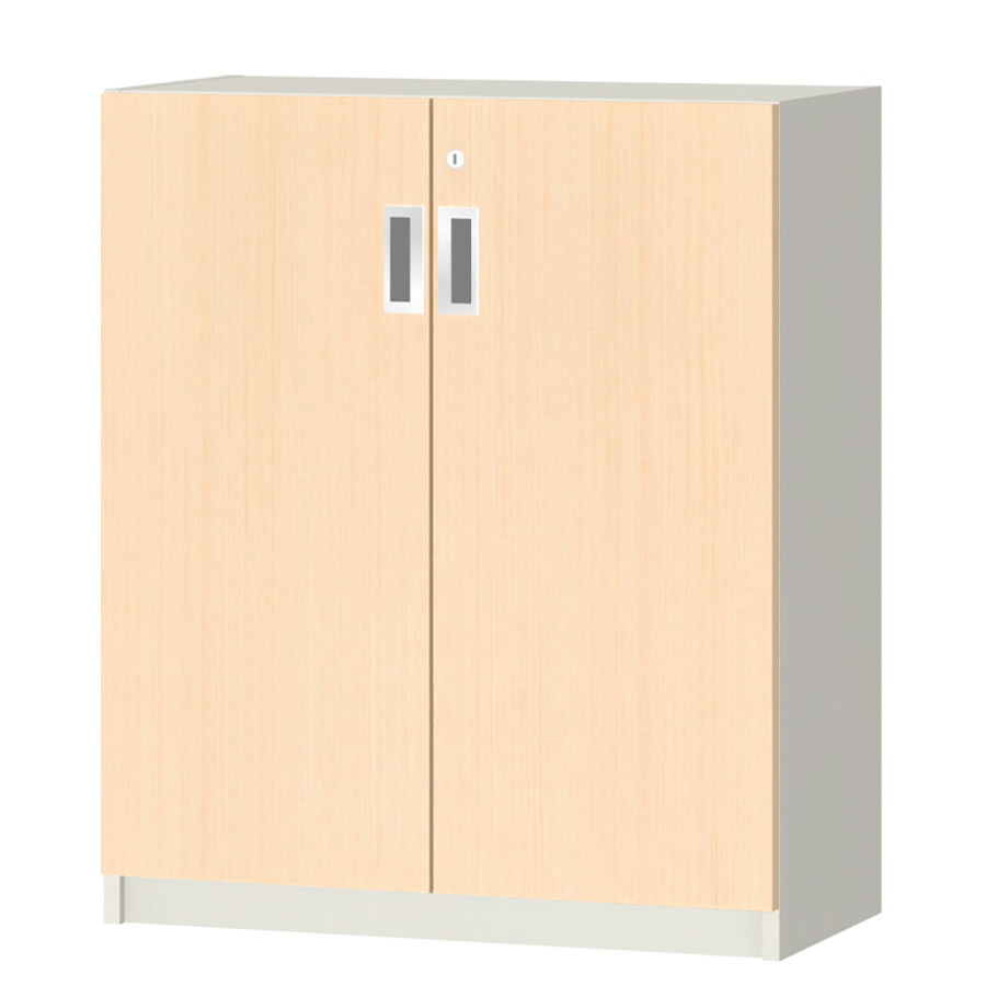 (商品画像) オーダーオフィスストッカー 奥行29.5cm×高さ83.2cm×幅60～70cm 2段扉