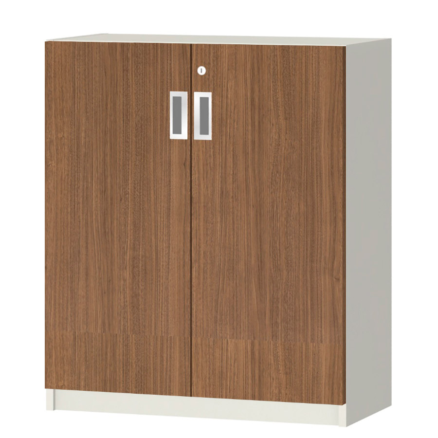 (商品画像) オーダーオフィスストッカー 奥行29.5cm×高さ83.2cm×幅60～70cm 2段扉