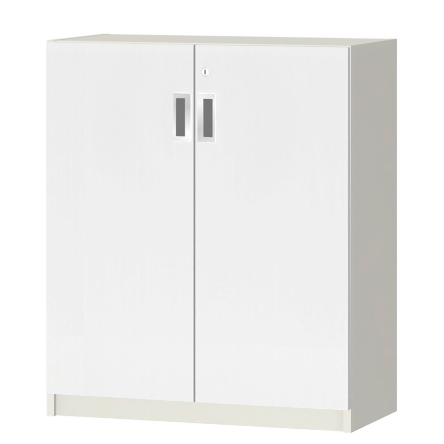 (商品画像) オーダーオフィスストッカー 奥行29.5cm×高さ83.2cm×幅60～70cm 2段扉