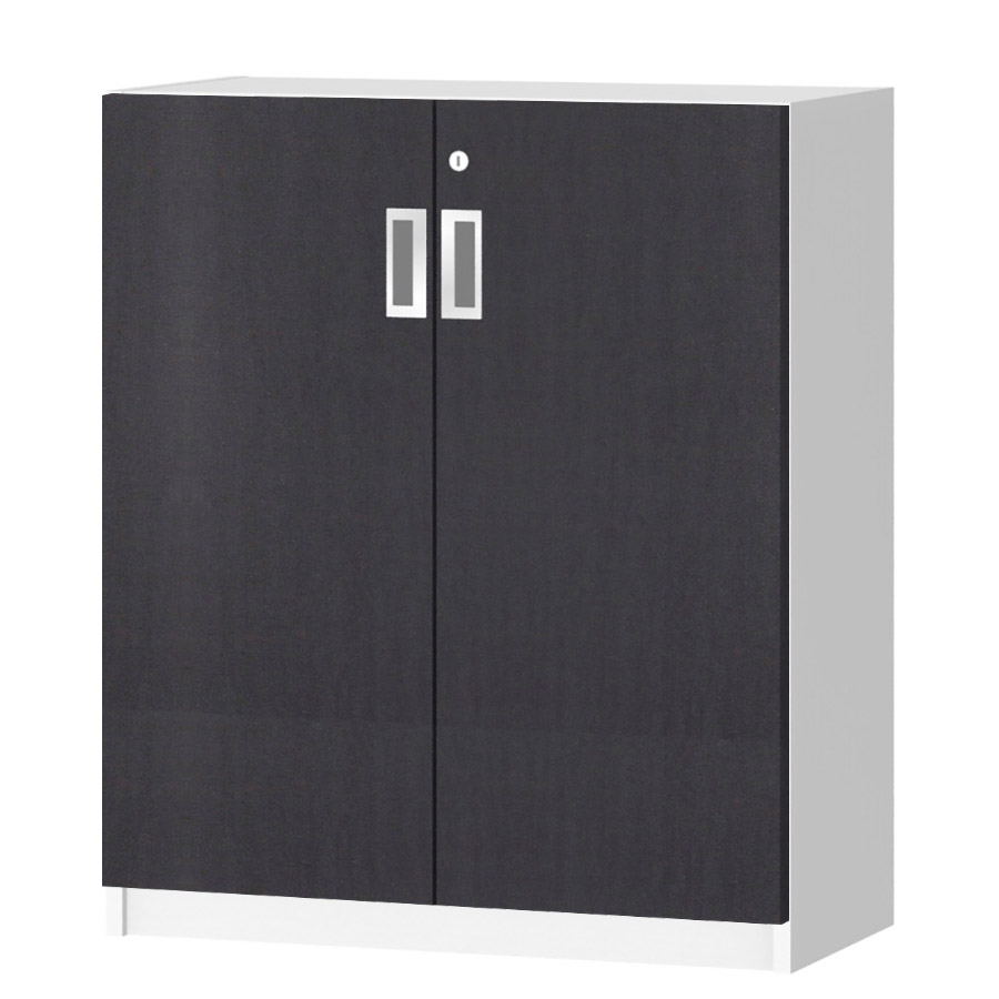 (商品画像) オーダーオフィスストッカー 奥行29.5cm×高さ83.2cm×幅60～70cm 2段扉