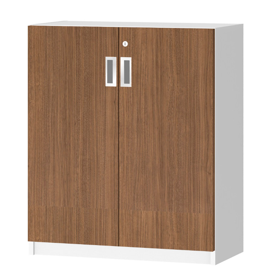 (商品画像) オーダーオフィスストッカー 奥行29.5cm×高さ83.2cm×幅60～70cm 2段扉