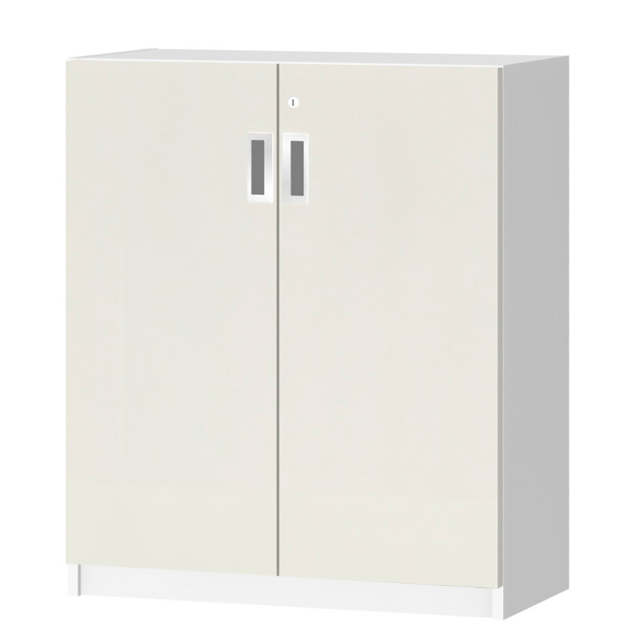 (商品画像) オーダーオフィスストッカー 奥行29.5cm×高さ83.2cm×幅60～70cm 2段扉