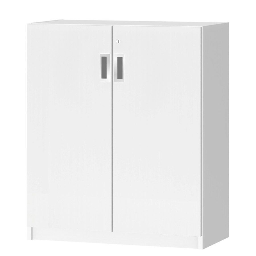 (商品画像) オーダーオフィスストッカー 奥行29.5cm×高さ83.2cm×幅60～70cm 2段扉