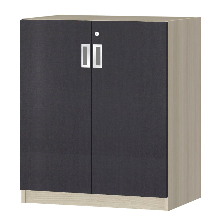 (商品画像) オーダーオフィスストッカー 奥行38.5cm×高さ83.2cm×幅60～70cm 2段扉