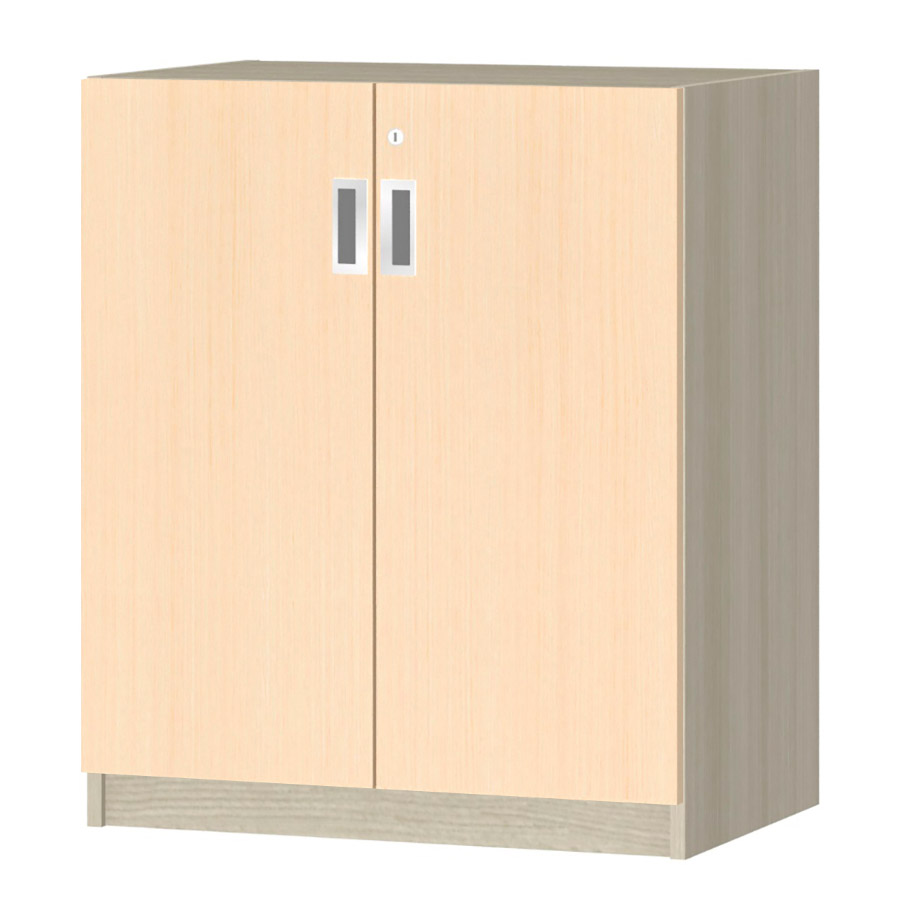 (商品画像) オーダーオフィスストッカー 奥行38.5cm×高さ83.2cm×幅60～70cm 2段扉