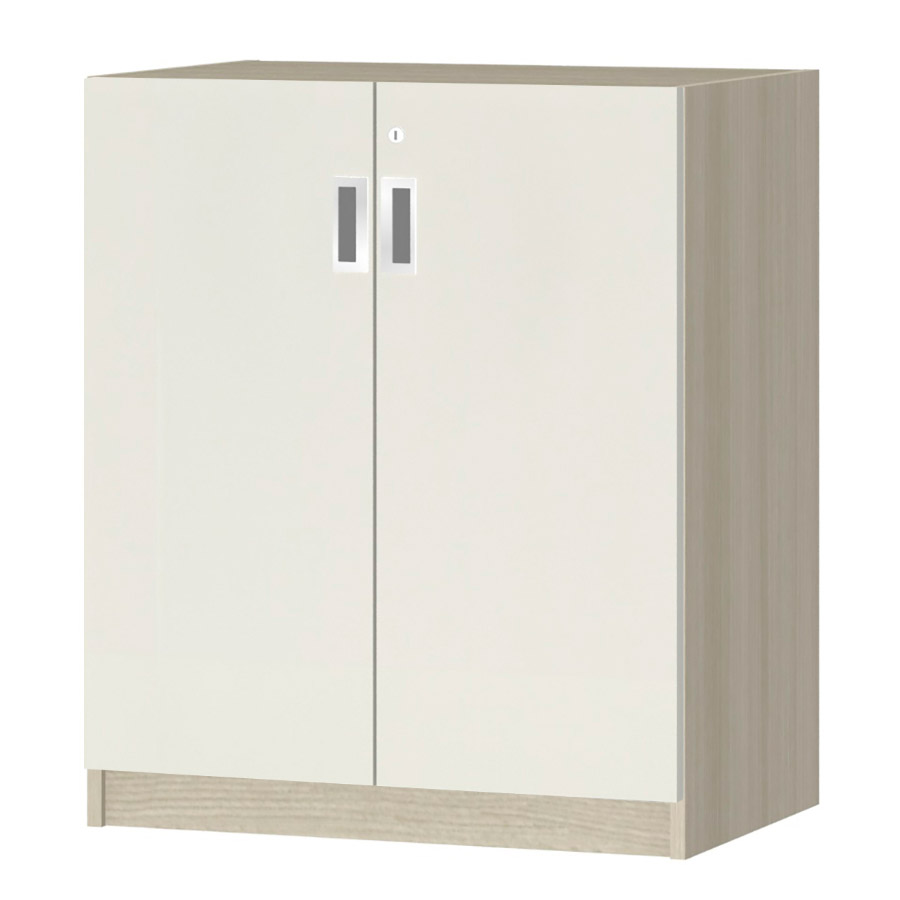 (商品画像) オーダーオフィスストッカー 奥行38.5cm×高さ83.2cm×幅60～70cm 2段扉