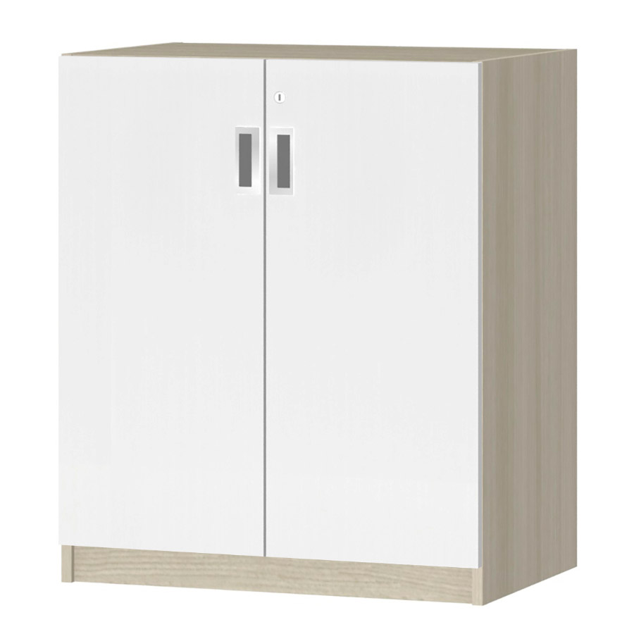 (商品画像) オーダーオフィスストッカー 奥行38.5cm×高さ83.2cm×幅60～70cm 2段扉