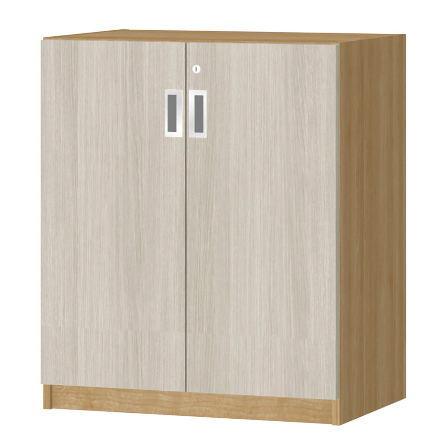 (商品画像) オーダーオフィスストッカー 奥行38.5cm×高さ83.2cm×幅60～70cm 2段扉