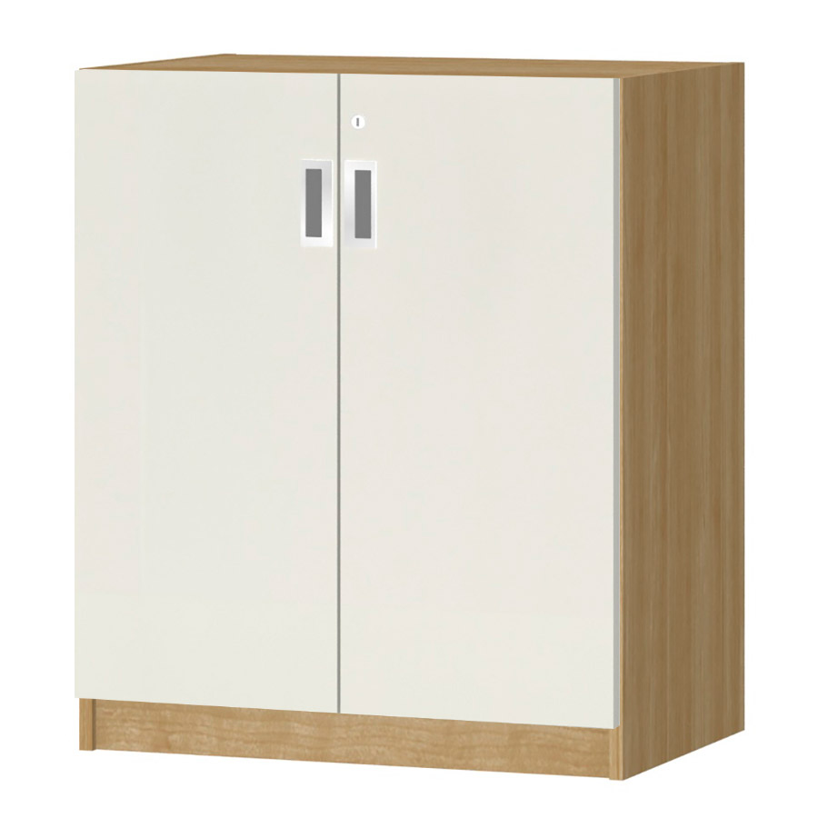 (商品画像) オーダーオフィスストッカー 奥行38.5cm×高さ83.2cm×幅60～70cm 2段扉