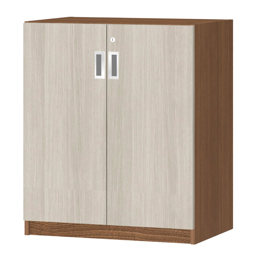 (商品画像) オーダーオフィスストッカー 奥行38.5cm×高さ83.2cm×幅60～70cm 2段扉