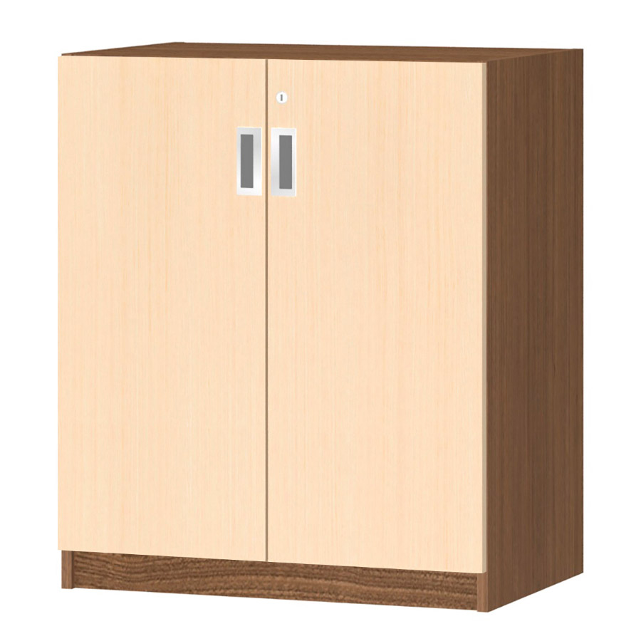 (商品画像) オーダーオフィスストッカー 奥行38.5cm×高さ83.2cm×幅60～70cm 2段扉