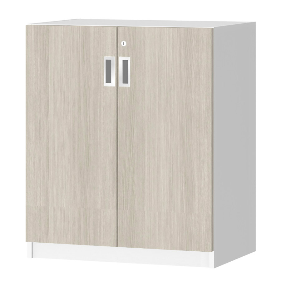 (商品画像) オーダーオフィスストッカー 奥行38.5cm×高さ83.2cm×幅60～70cm 2段扉