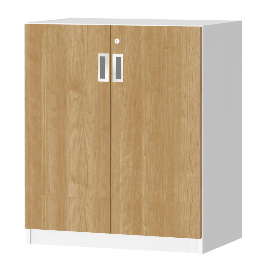 (商品画像) オーダーオフィスストッカー 奥行38.5cm×高さ83.2cm×幅60～70cm 2段扉