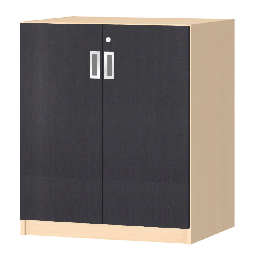 (商品画像) オーダーオフィスストッカー 奥行44.5cm×高さ83.2cm×幅60～70cm 2段扉