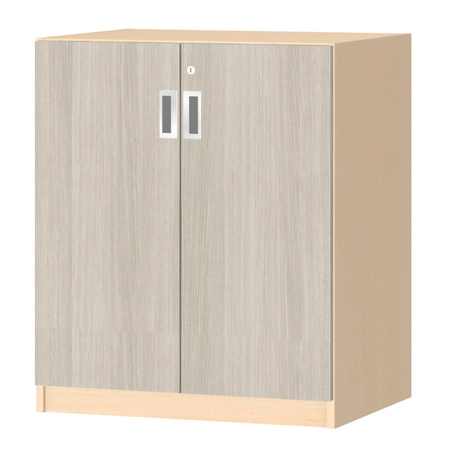 (商品画像) オーダーオフィスストッカー 奥行44.5cm×高さ83.2cm×幅60～70cm 2段扉