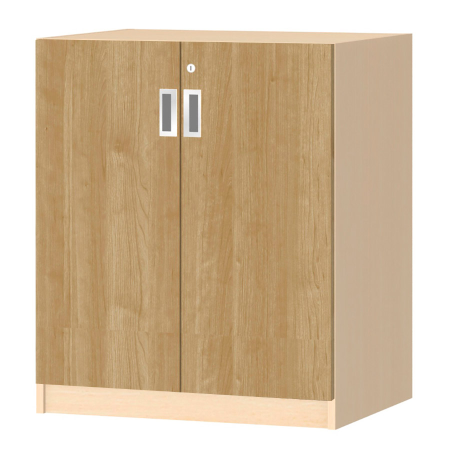 (商品画像) オーダーオフィスストッカー 奥行44.5cm×高さ83.2cm×幅60～70cm 2段扉