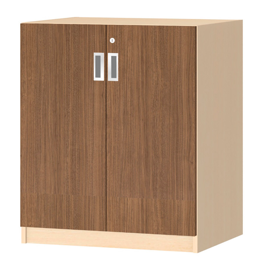 (商品画像) オーダーオフィスストッカー 奥行44.5cm×高さ83.2cm×幅60～70cm 2段扉