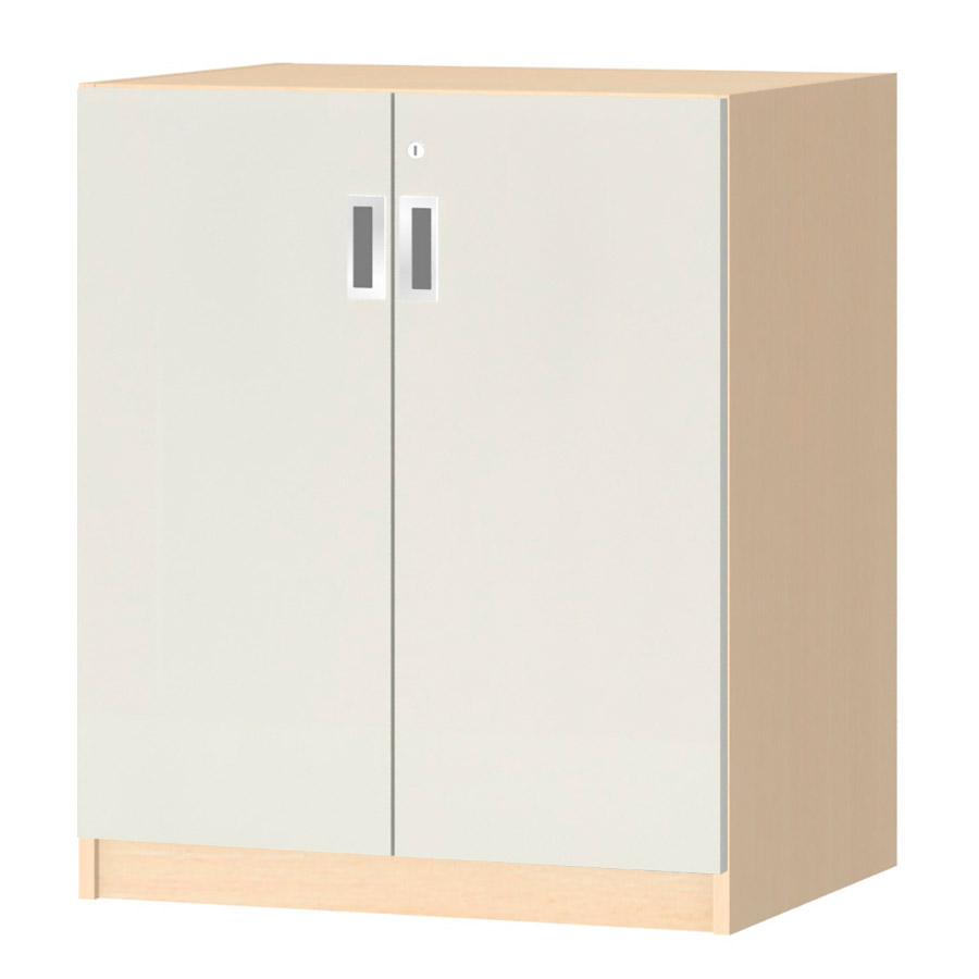 (商品画像) オーダーオフィスストッカー 奥行44.5cm×高さ83.2cm×幅60～70cm 2段扉