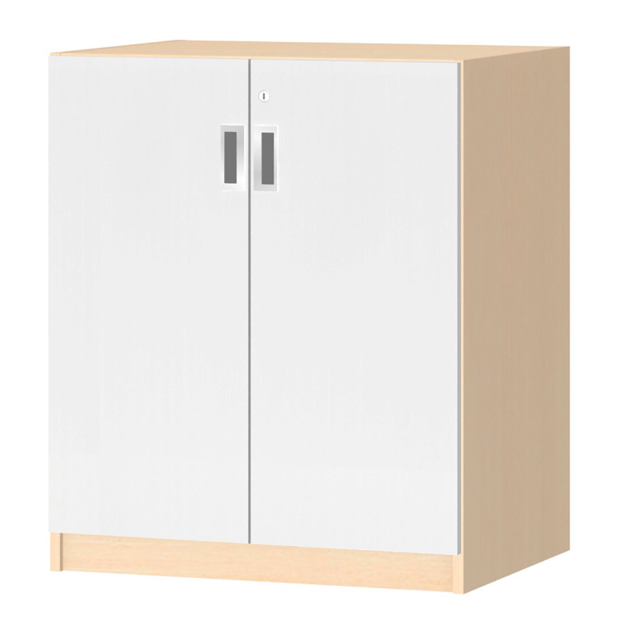 (商品画像) オーダーオフィスストッカー 奥行44.5cm×高さ83.2cm×幅60～70cm 2段扉