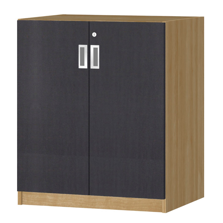 (商品画像) オーダーオフィスストッカー 奥行44.5cm×高さ83.2cm×幅60～70cm 2段扉