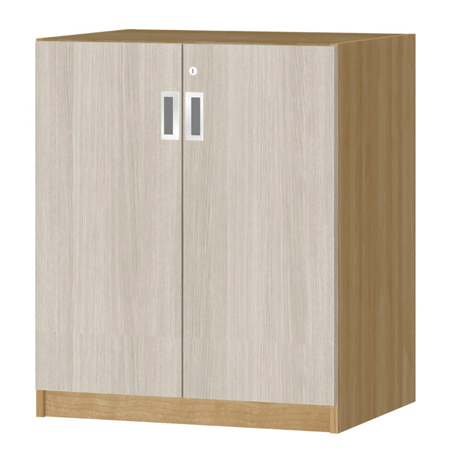 (商品画像) オーダーオフィスストッカー 奥行44.5cm×高さ83.2cm×幅60～70cm 2段扉