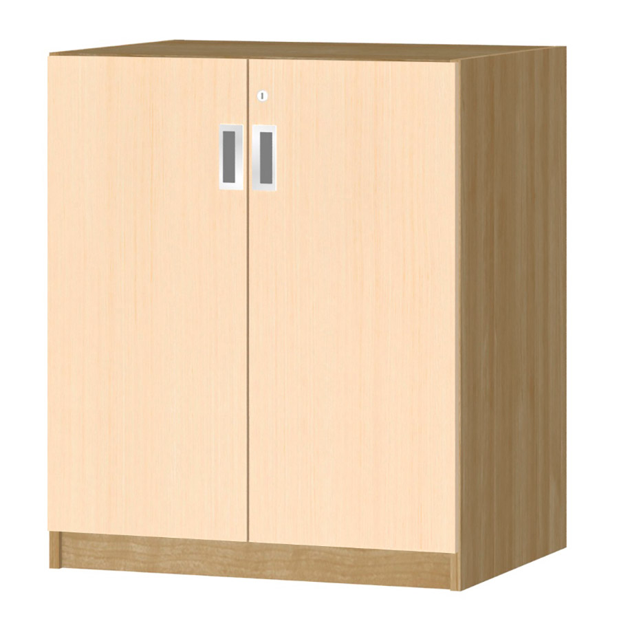 (商品画像) オーダーオフィスストッカー 奥行44.5cm×高さ83.2cm×幅60～70cm 2段扉