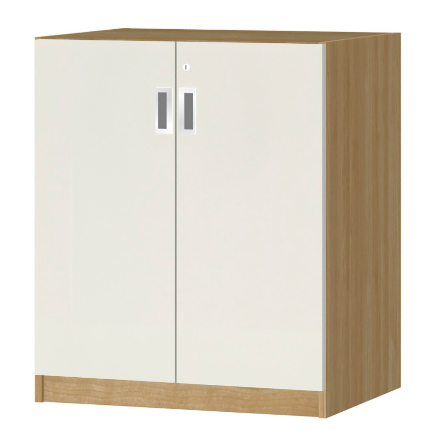 (商品画像) オーダーオフィスストッカー 奥行44.5cm×高さ83.2cm×幅60～70cm 2段扉