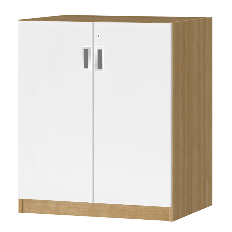 (商品画像) オーダーオフィスストッカー 奥行44.5cm×高さ83.2cm×幅60～70cm 2段扉