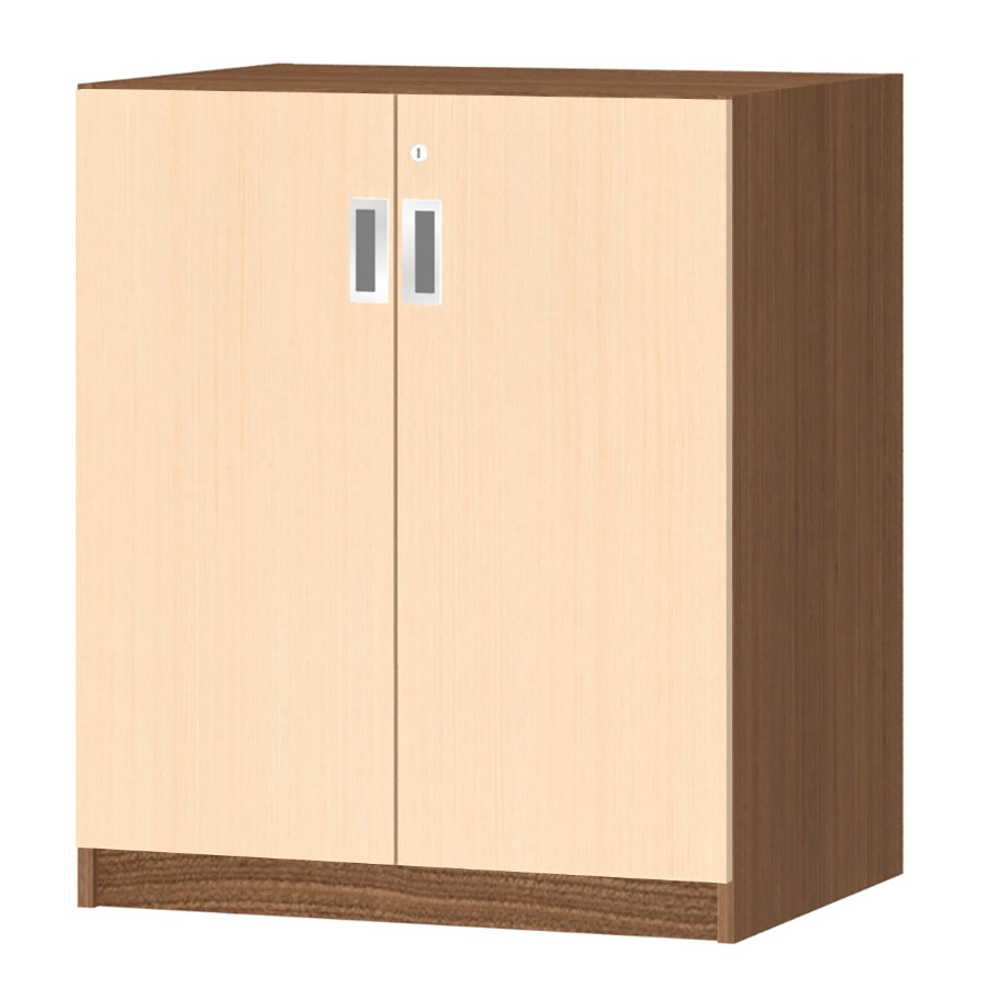 (商品画像) オーダーオフィスストッカー 奥行44.5cm×高さ83.2cm×幅60～70cm 2段扉