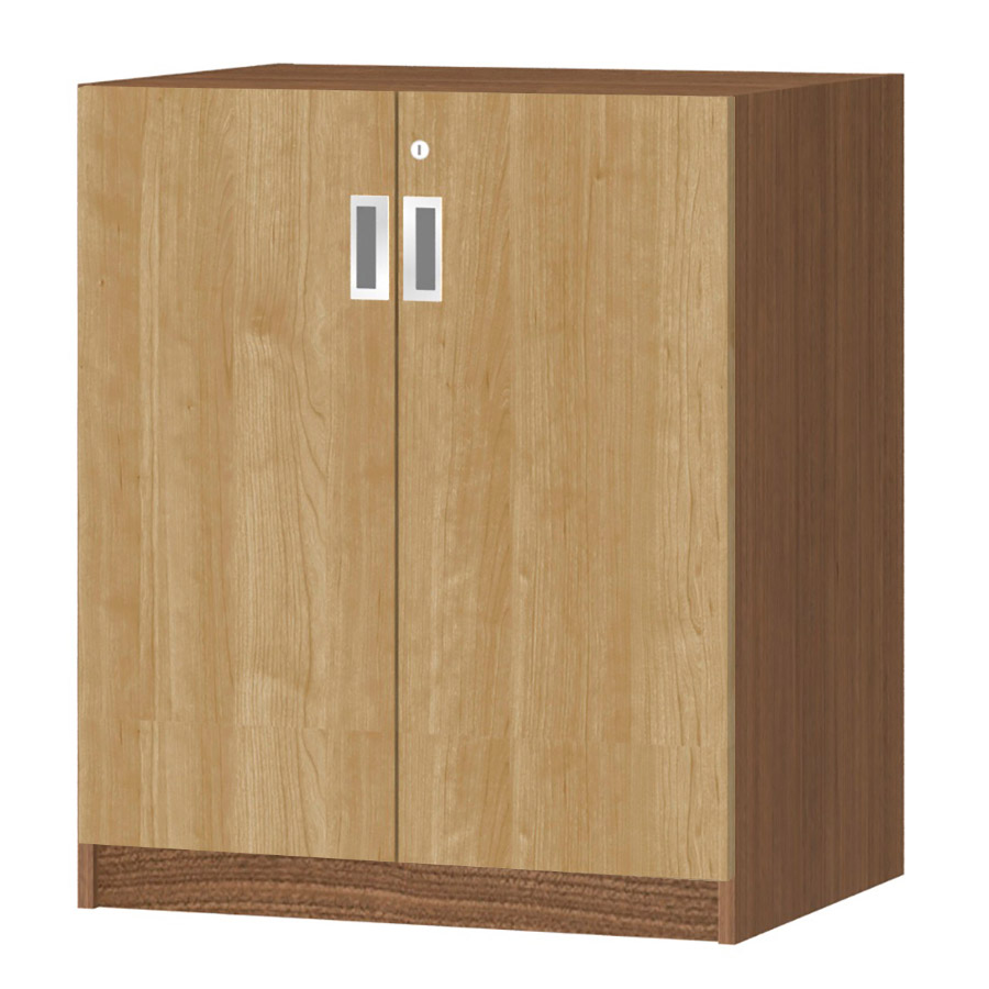 (商品画像) オーダーオフィスストッカー 奥行44.5cm×高さ83.2cm×幅60～70cm 2段扉