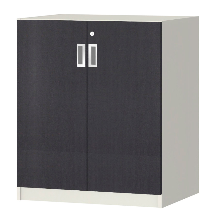 (商品画像) オーダーオフィスストッカー 奥行44.5cm×高さ83.2cm×幅60～70cm 2段扉