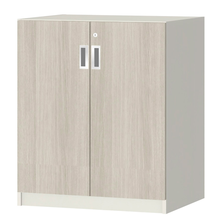 (商品画像) オーダーオフィスストッカー 奥行44.5cm×高さ83.2cm×幅60～70cm 2段扉